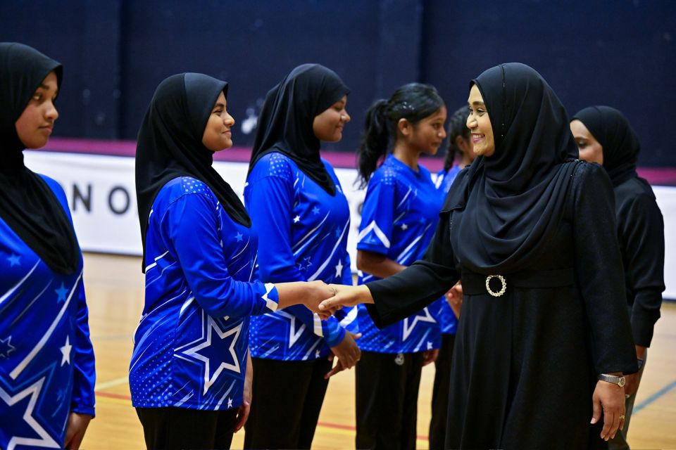 BML Raajje junior netball mubaaraih fashaifi, furathama match ge sharafveri mehemaanakah First lady