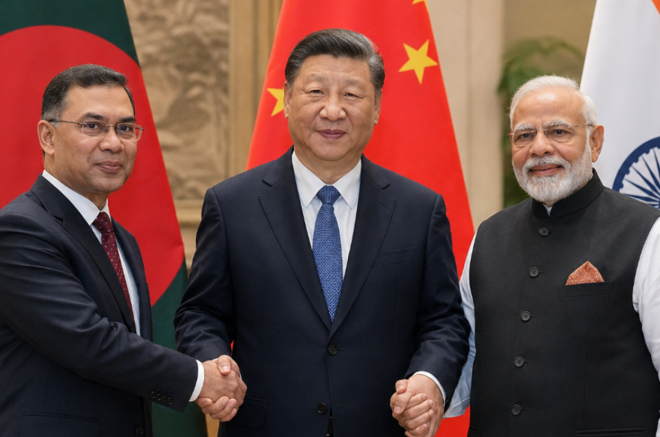 Bangladesh in China aa gulhun badhahikuranee, India aa eku oiy gulhun ves rangalhukuramun