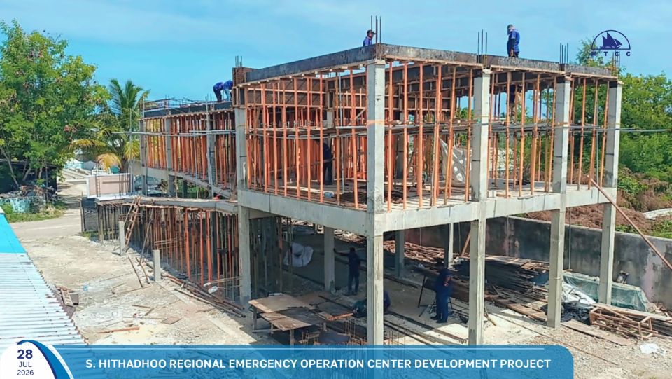 Hithadhoogai imaaraih kuraa emergency center: Furaalhu level ge concrete masaihkaih thah fashaifi 