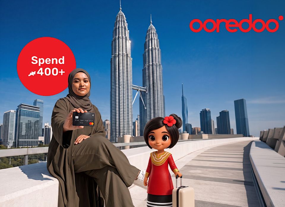 Ooredoo autopay gai Mastercard beynunkuraa customers ge therein naseeburveri akah Malaysia dhekolhu ticket!