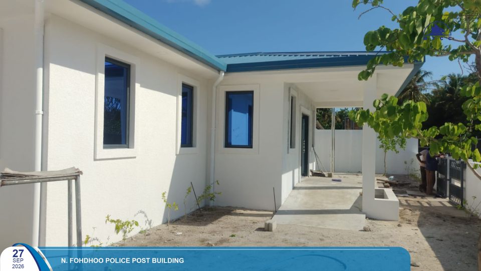Fohdhoo police post imaaraih kurumuge mashroo ge 82 insahtha masaihkaih nimmaalaifi 