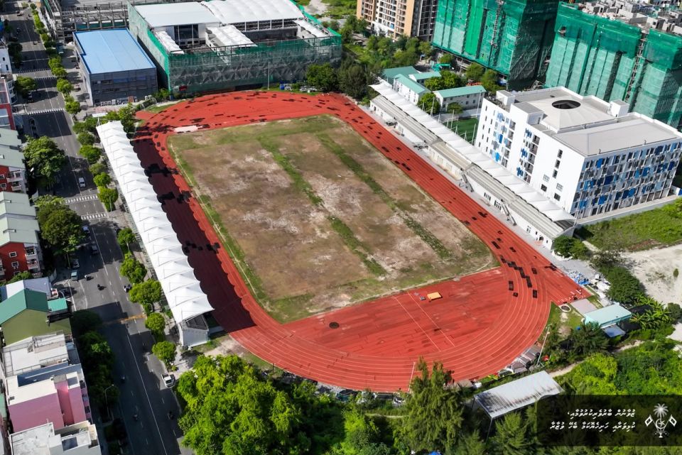 Hulhumale' synthetic track bainal aguvaamee fenvarah tharaggeekurumuge amalee masakkaiy fashaifi