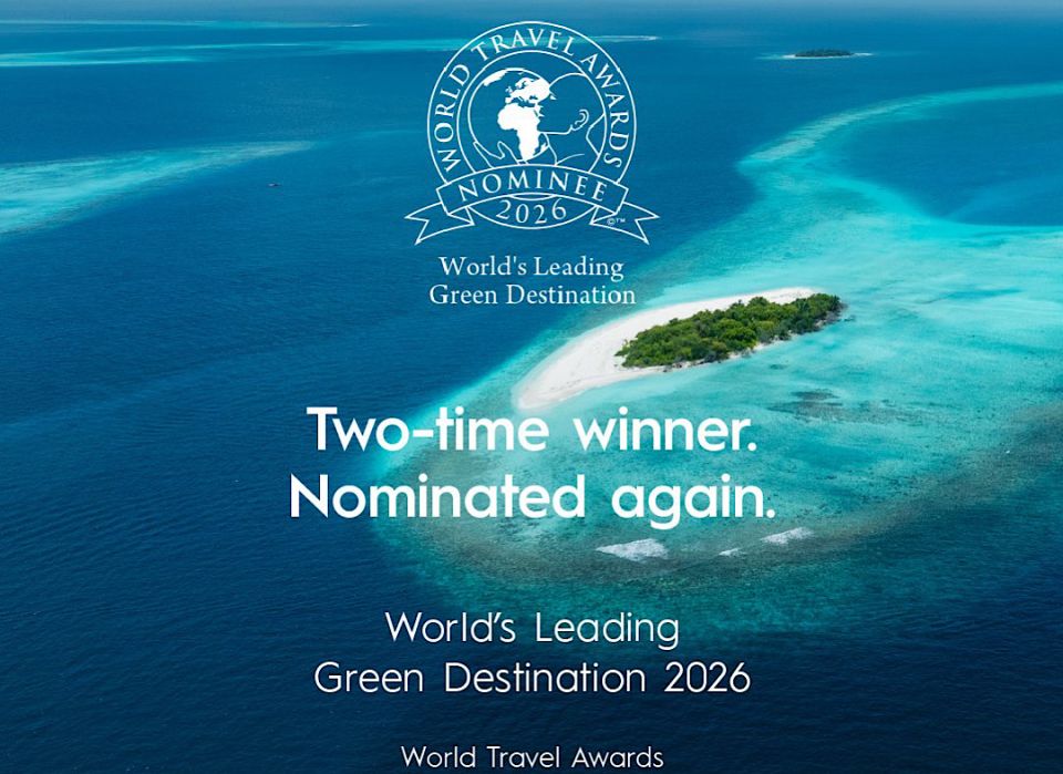 World's leading green destination award ah Dhivehiraajje nominate vehjje 