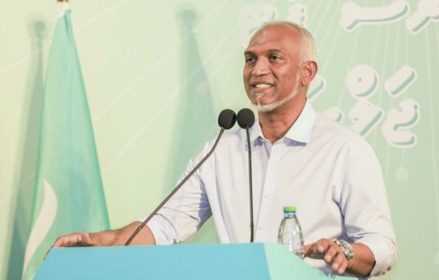 Raajje in kuriyah dhaanee vaki falhi akah bura nuvaa gothah: Muizzu