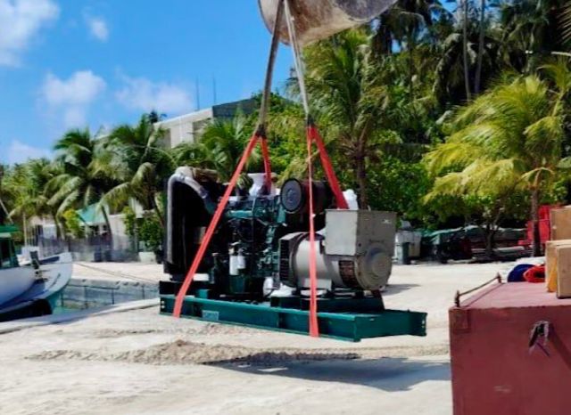 Fenvaru rangalhu hidhumatheh foarukohdhinumah 320 kilo whatt ge ithuru genset eh Adh. Dhigurashah