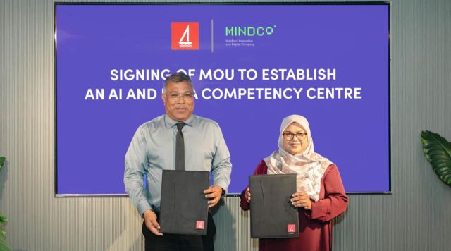 BML aai MINDCo gulhigen AI adhi data competency center eh gaaimu kuranee 