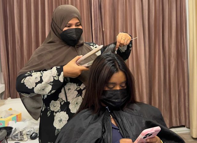 MEEHUN: masakkaiy kuri saloon akun dhasvi keratine hair treatment amilla business akah