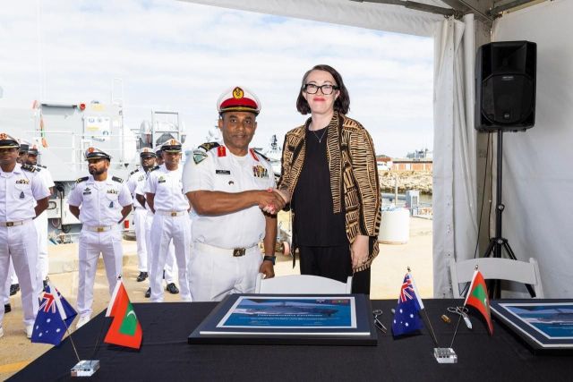 Australia sarukaarun hadhiyaakuri petrol boat aa MNDF in havaaluvehjje 