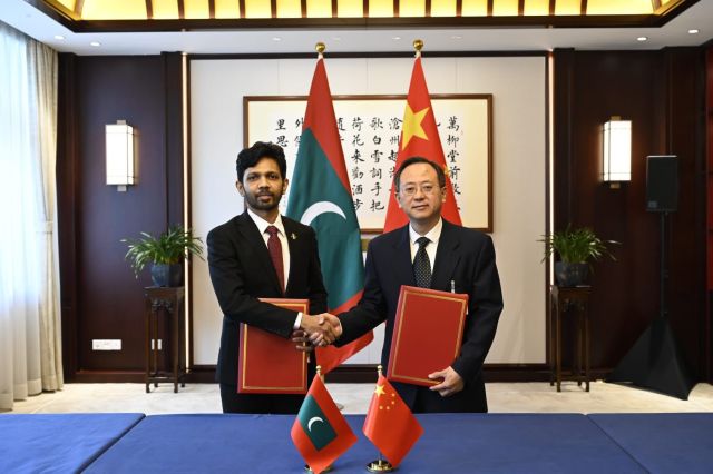 China ge ehee aaeku Male' ga 500 housing unit alhanee