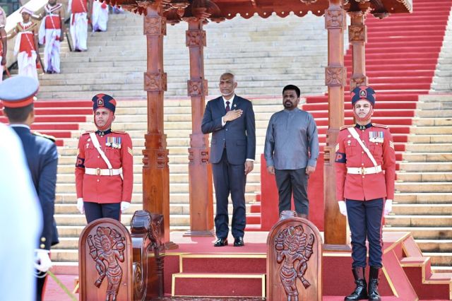 Raeesuljumhooriyyaage dhekanbalunnah Sri lanka in rasmeekoh maruhabaa dhannavafi