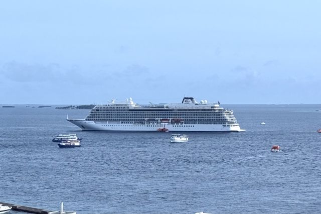 700 ahvure gina fathuruverinnaaeku China ge furathama cruise liner raajje athuvejje 