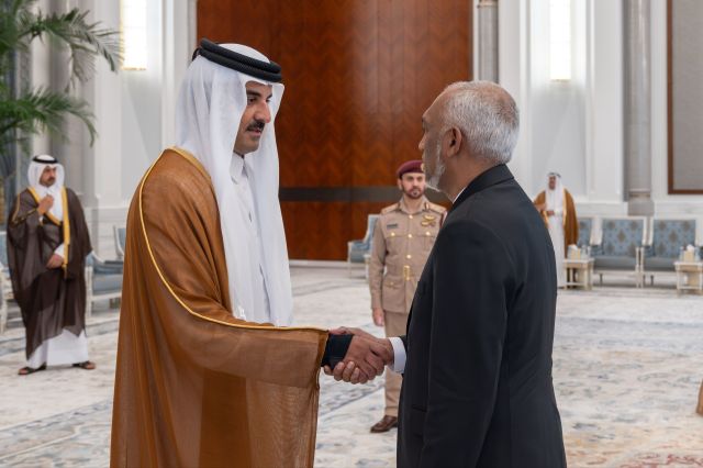 Qatar ge Emir aai raees Muizzu bahdhalu kuravvaifi 