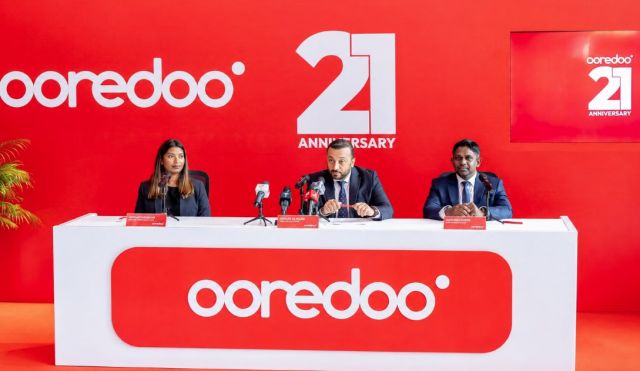 REPORT: Raajjeyge muvaasalaathee chart badhalukohlli Ooredoo: 21 aharaaeku kuriah