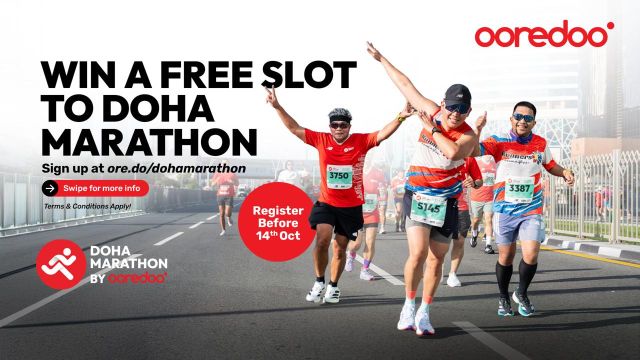 Ooredoo in Doha marathon gai baiverivumuge furusathu 10 faraathakah hulhuvaalaifi 