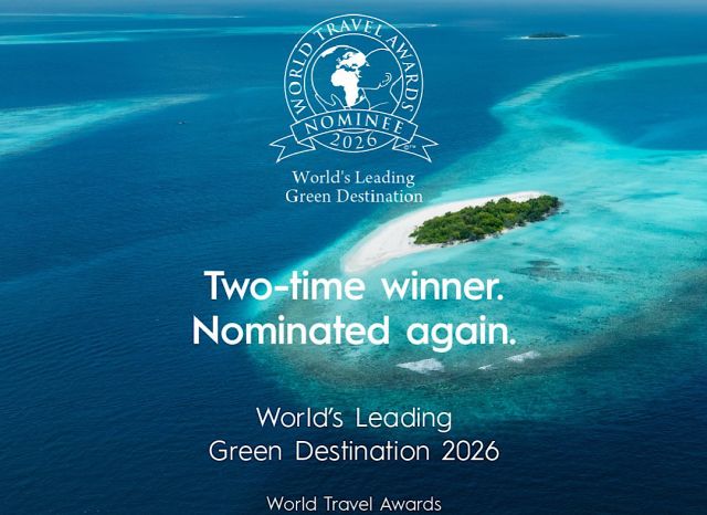 World's leading green destination award ah Dhivehiraajje nominate vehjje 