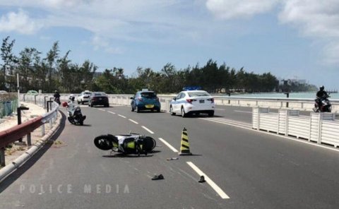 Hulhumale' highway accident leaves one injured