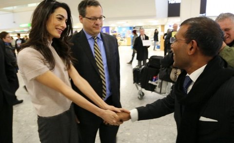 Nasheed praises international lawyer Amal Clooney