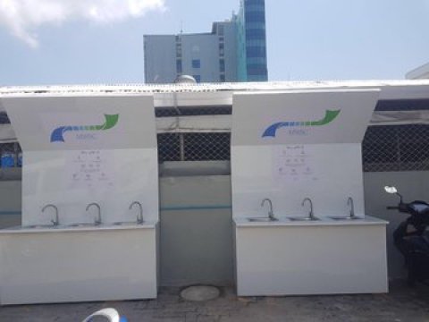 MWSC installs washing basins in Male'