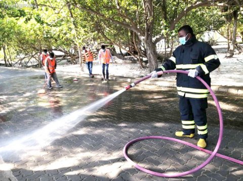 COVID19: Villimale disinfection underway