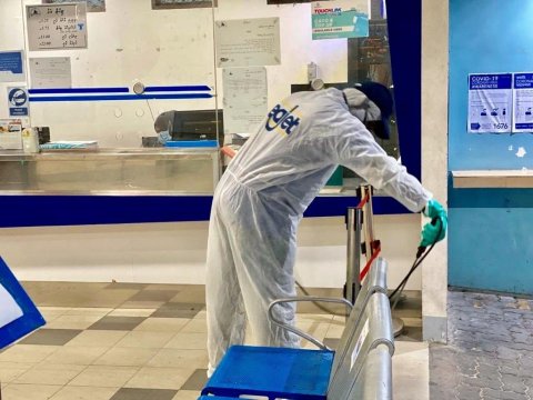 MTCC disinfects Vilimale ferry terminal