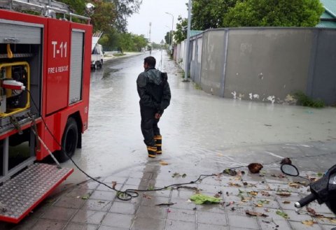 Heavy rain and flooding reported in Addu City