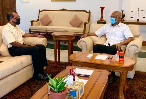 Solih and Nasheed discusses development agenda