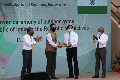India hands over outdoor fitness equipment for 61 islands