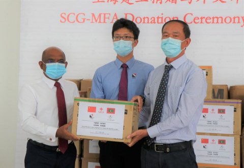 Chinese Company donates medical equipment today