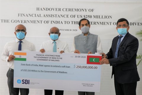 India hands over USD 250 million as financial assistance  