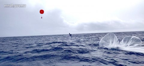 Another Google Balloon falls into Maldivian waters