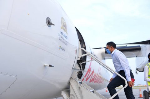 VP depart on two-day trip to North Huvadhu Atoll