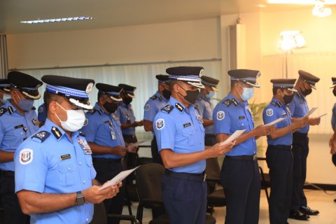 Police Officers retake oath in a monumental milestone