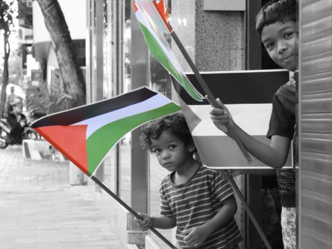 PHOTO GALLERY: Palestine aa eku DhivehiRaajje: Dhidha vihuraalumuge haveeru