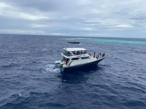 Fishing vessel with 25 onboard breaks into half