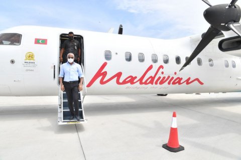 President concludes visit to Kandoodhoo 