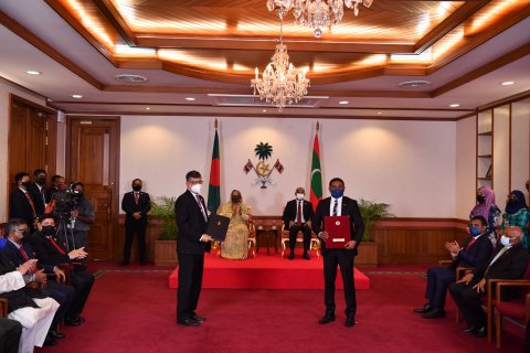 Key agreements exchanged between the Maldives and Bangladesh