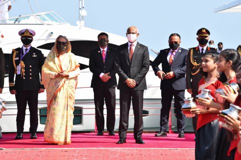 Bangladeshi Prime Minister given official welcome