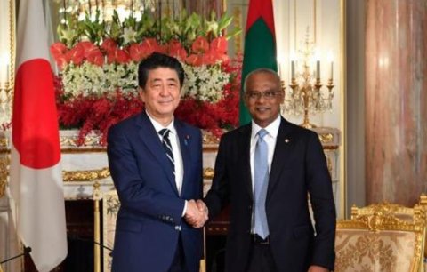President Solih sends condolence to PM of Japan