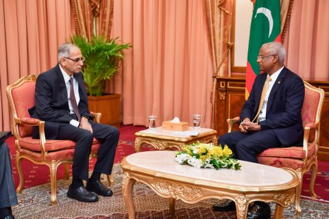 President Solih meets Indian Foreign Secretary