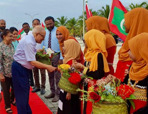 Ex-President Maumoon travels to the islands after a long time