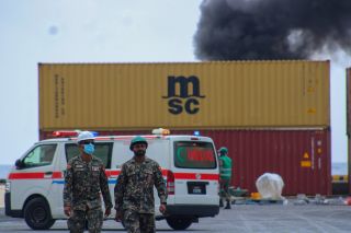 PHOTO GALLERY: Port Safety Week ge dhashun MPL in Fire and Safety Drill eh baavvaifi