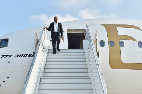 President returns after visits to Qatar & Germany