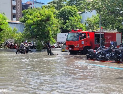 Heavy rain in the capital floods Maafannu ward