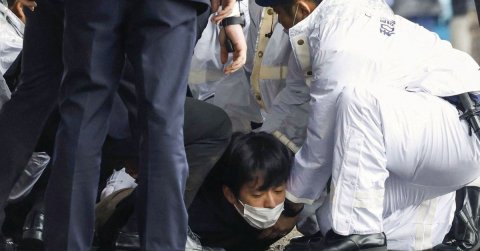 Japanese PM unhurt in an explosion at a speech
