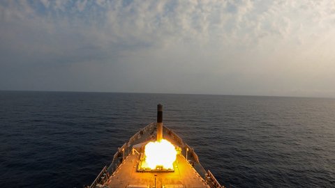 India's newest guided missile destroyer fires BrahMos