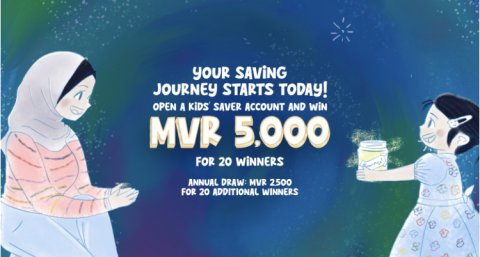 Win up to MVR 5,000 with Bank of Maldives Kids’ Saver Promotion