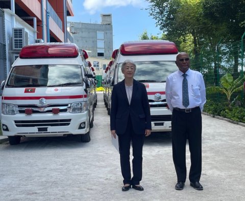 Japan donates 8 ambulances to the Maldives
