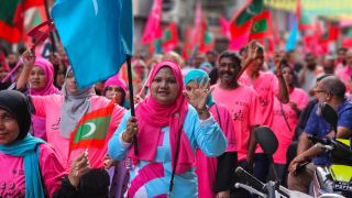 PNC candidate Dr. Mohamed Muizzu campaign rally ninmun
