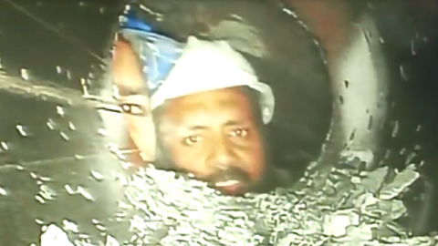 Uttarakhand tunnel collapse: 1st video emerges of trapped