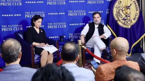 BJP slams Rahul on quota, meeting Ilhan Omar 